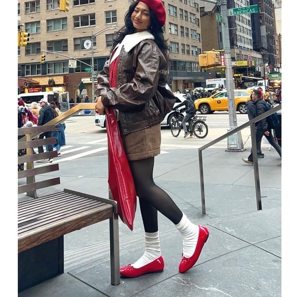 Cider Bowknot Decor Round Toe Ballet Mary Jane Flats 37 EU / 7 US - Picture 2 of 11